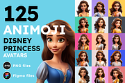 125 Animoji Avatars - Disney Princes, a Characters & Person 3D Model by Digital Blood (Thumbnail 1 of 9)