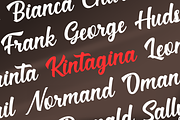 Kintagina Logo Script Font, a Script Font by Basnistudio (Thumbnail 2 of 11)