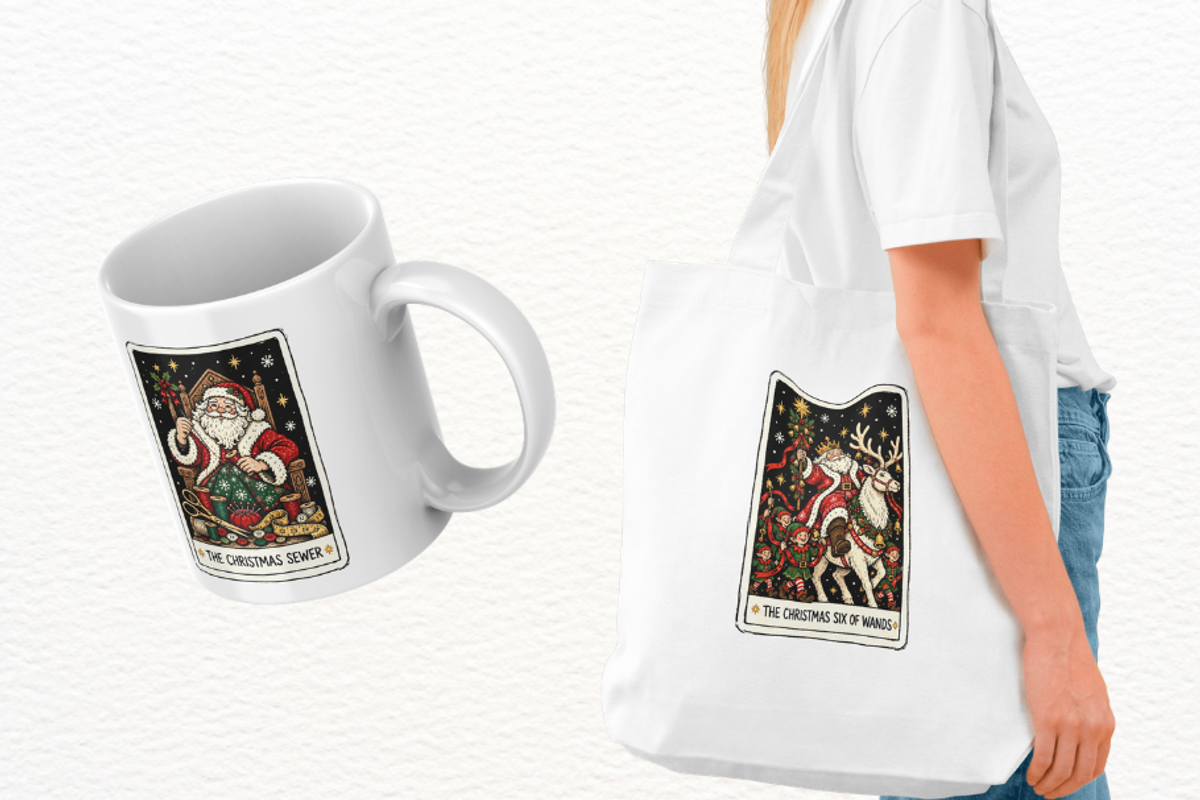 Christmas Tarot Cards PNGs, a Seasonal Illustration by Markicha Art (Photo 3 of 5)
