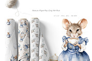 At The Mice Tea Party Collection, an Animal Illustration by Pati Paints (Thumbnail 8 of 14)