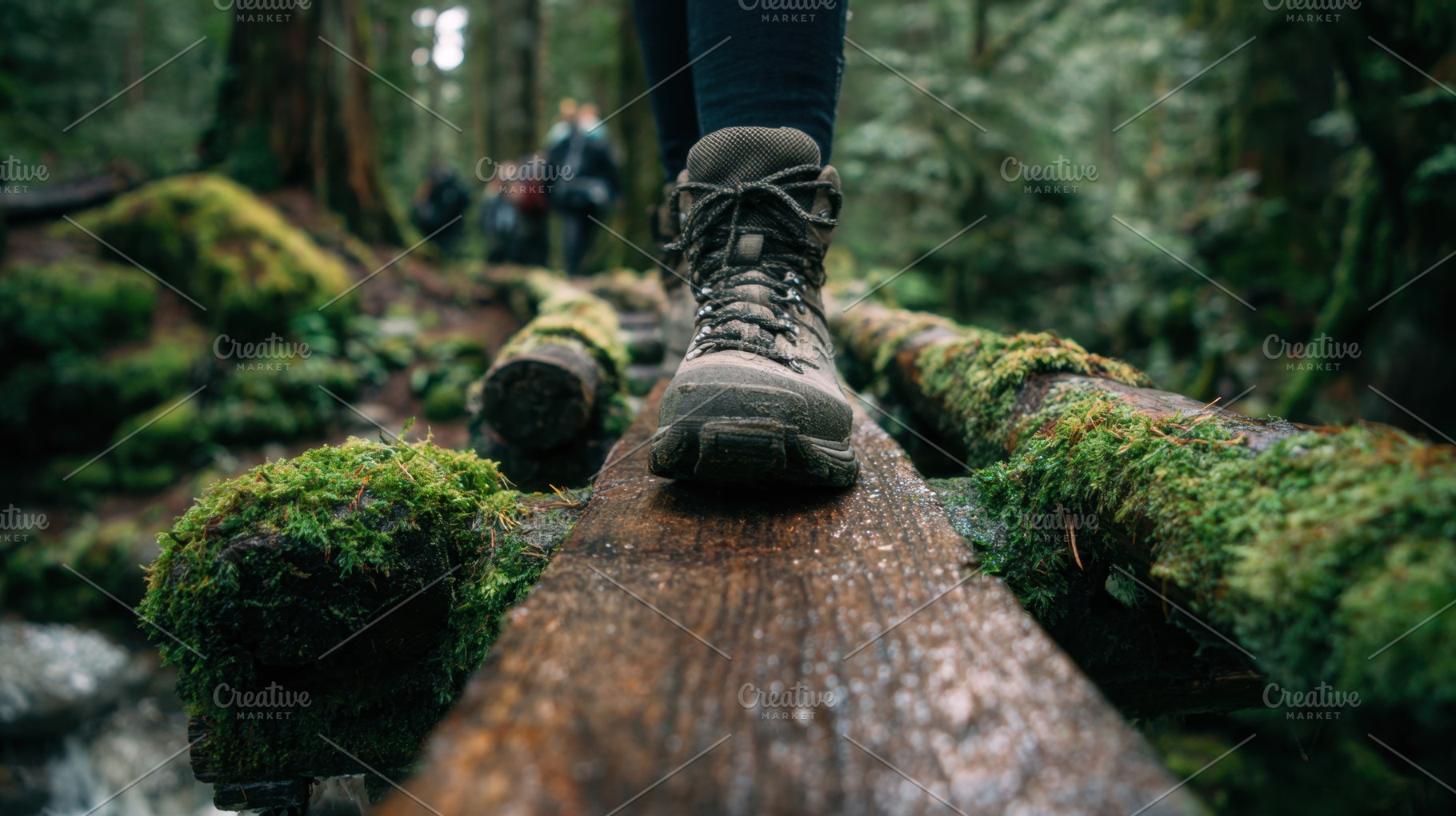 Hiking through a lush green forest, a Photo by Beautiful things