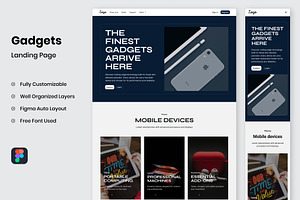 Gadgets - Landing Page, a Landing Page Template by RPWDS