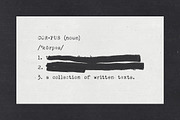 Corpus Typewriter Font, a Serif Font by Brent Galloway (Thumbnail 2 of 10)
