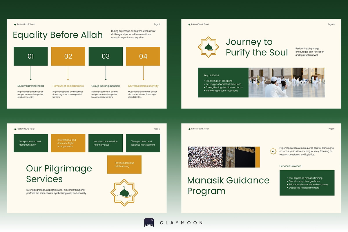 Hajj and Umroh Pitch Deck, a Presentation Template by Claymoon Lab (Photo 6 of 7)