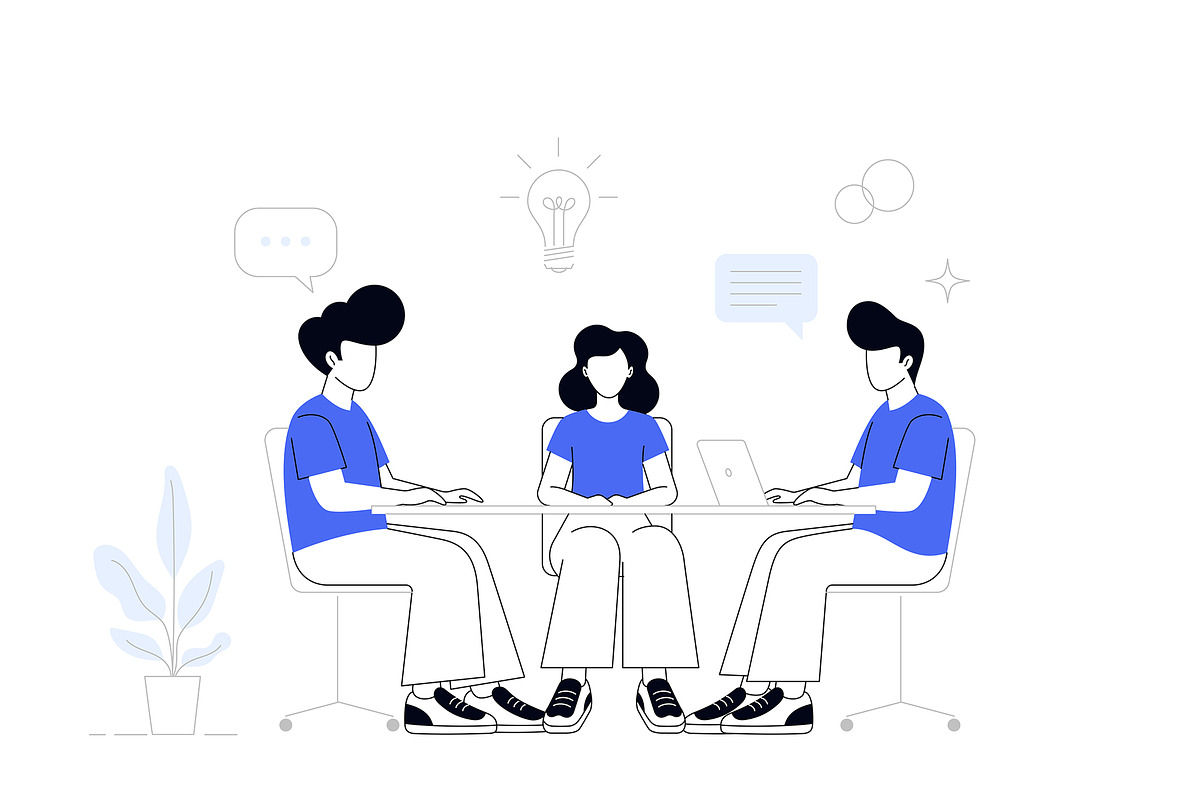 Minimalist Corporate Illustrations, an Illustration by SaurabhSharma (Photo 2 of 11)