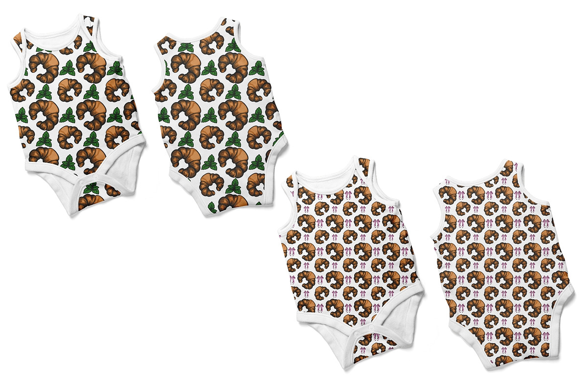 Cafe Favorites: Croissant Patterns, a Pattern Graphic by Elatedowl (Photo 9 of 11)