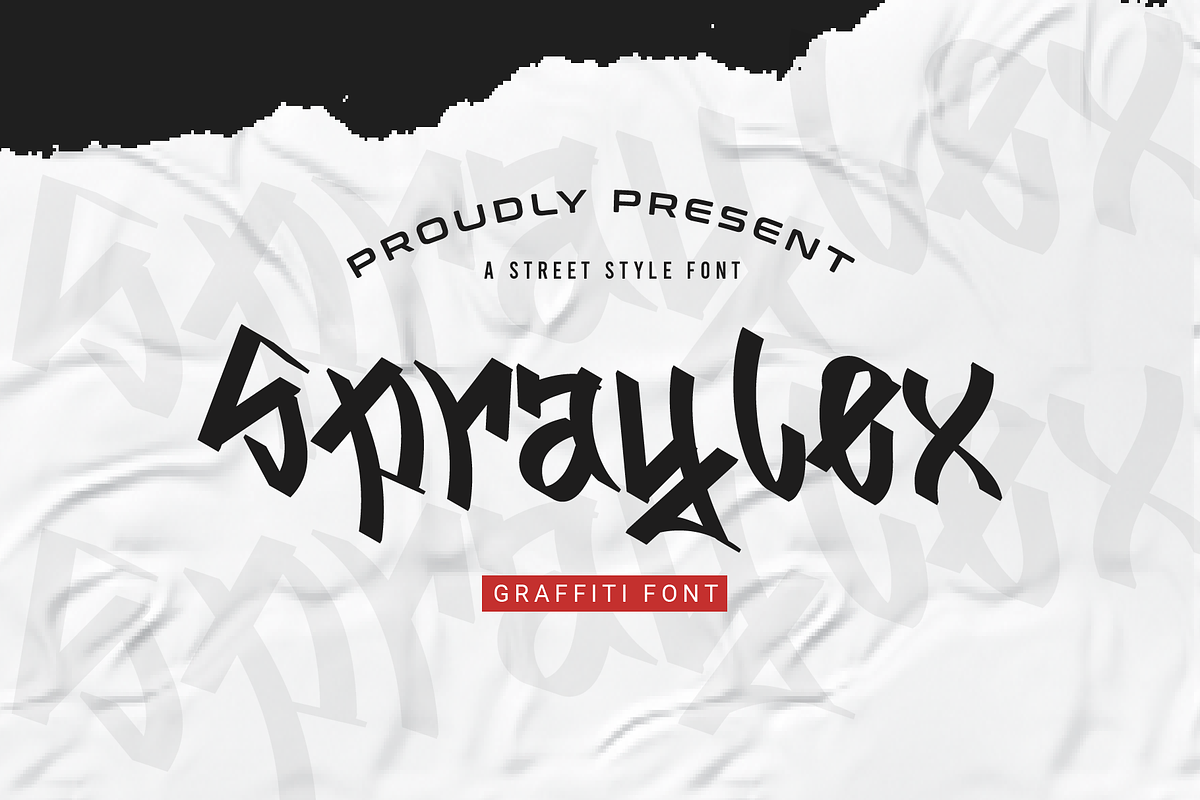 Spraylex Graffiti Font, a Blackletter Font by Glowin_studio (Photo 1 of 3)
