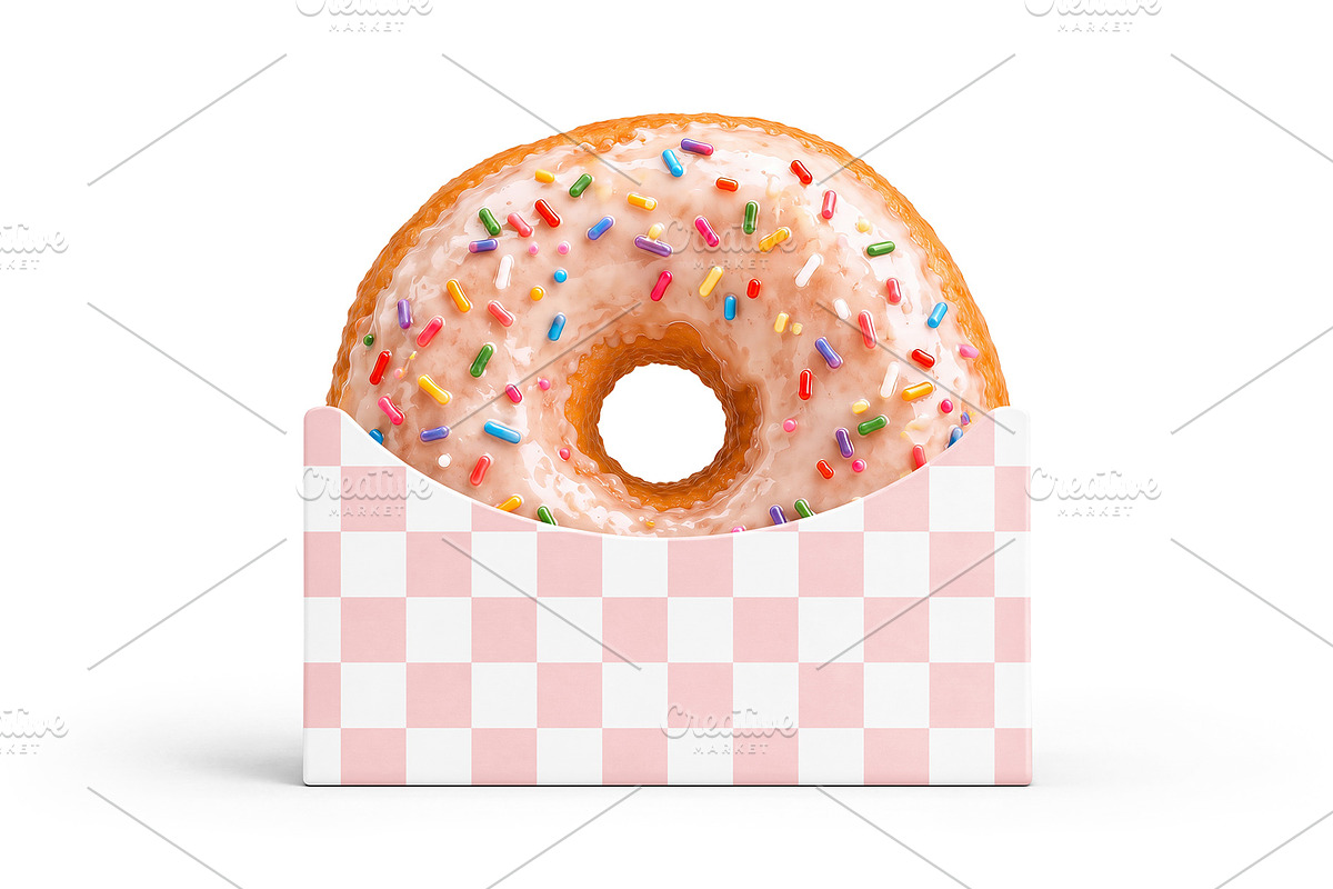 Donut with Holder Mockup, a Packaging Mockup by Country4k (Photo 2 of 2)