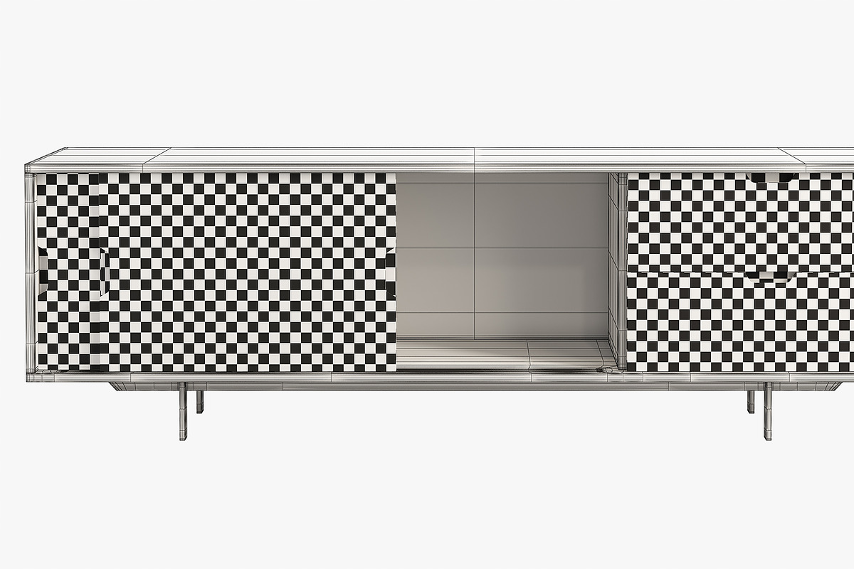 Joybird Oberlin Console Cabinet, a Furniture 3D Model by 3dmitruk (Photo 14 of 14)