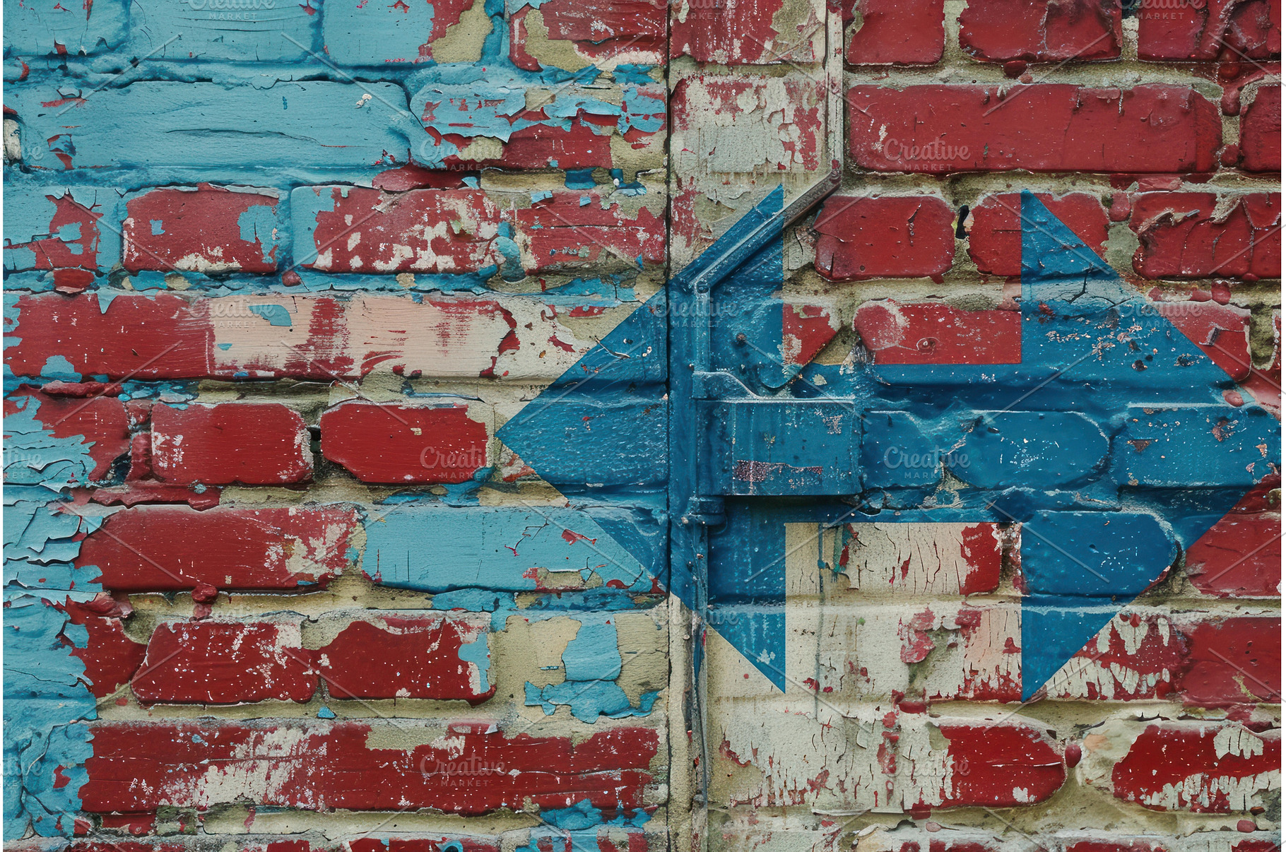 Two blue arrows pointing at each, an Abstract Photo by Ylivdesign