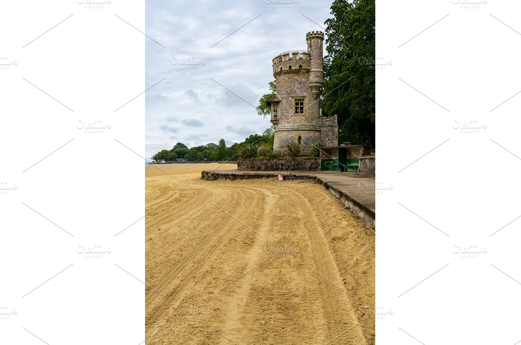 Appley Tower on the beach in Ryde, a Holiday Photo by Backyard Stock