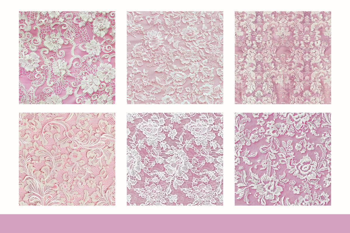 Pink Lace Pattern Digital Paper, a Pattern Graphic by Paper Artsthetics (Photo 2 of 4)
