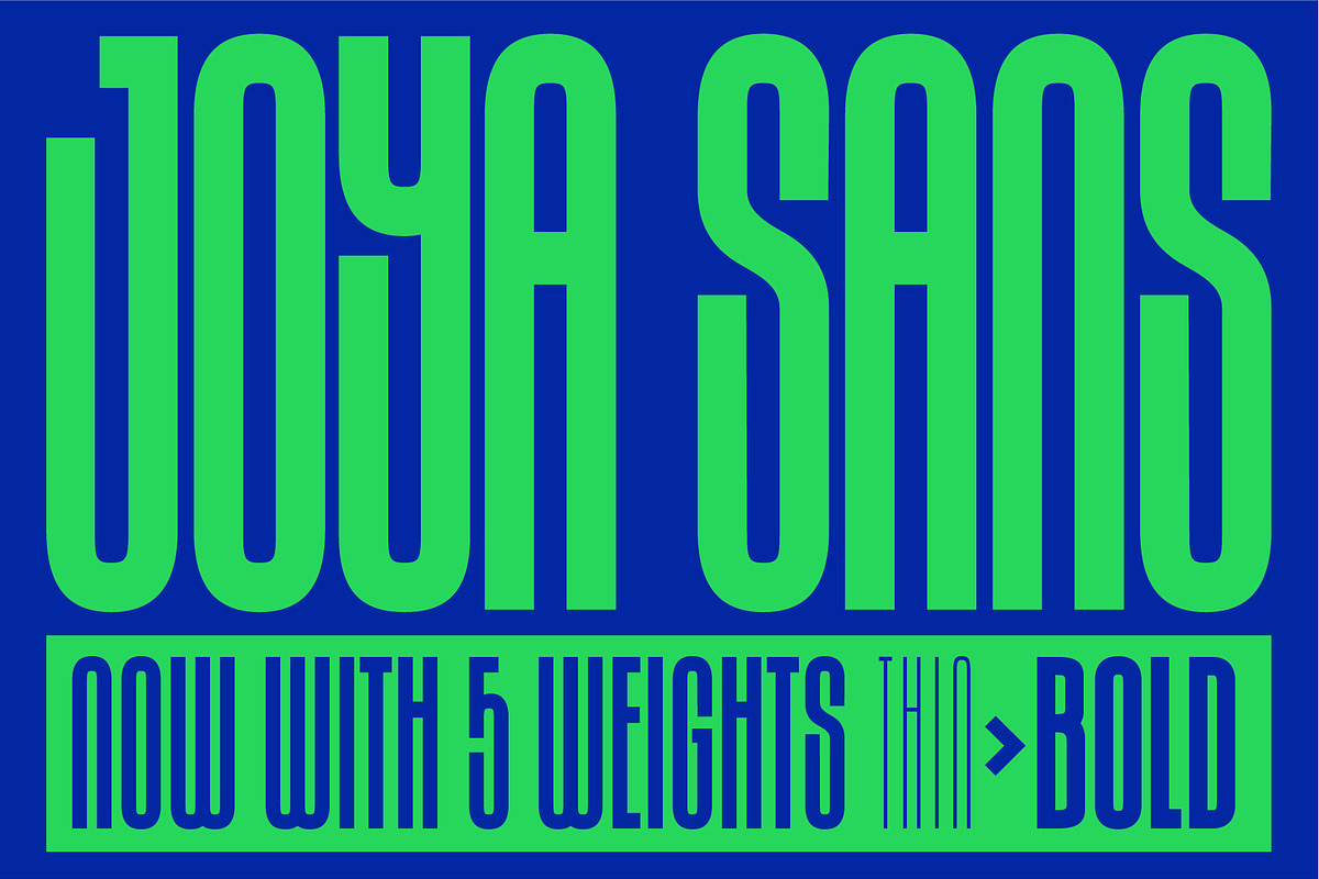 Joya Sans V2 - Condensed Font Family, a Sans Serif Font by BTYPE (Photo 1 of 17)