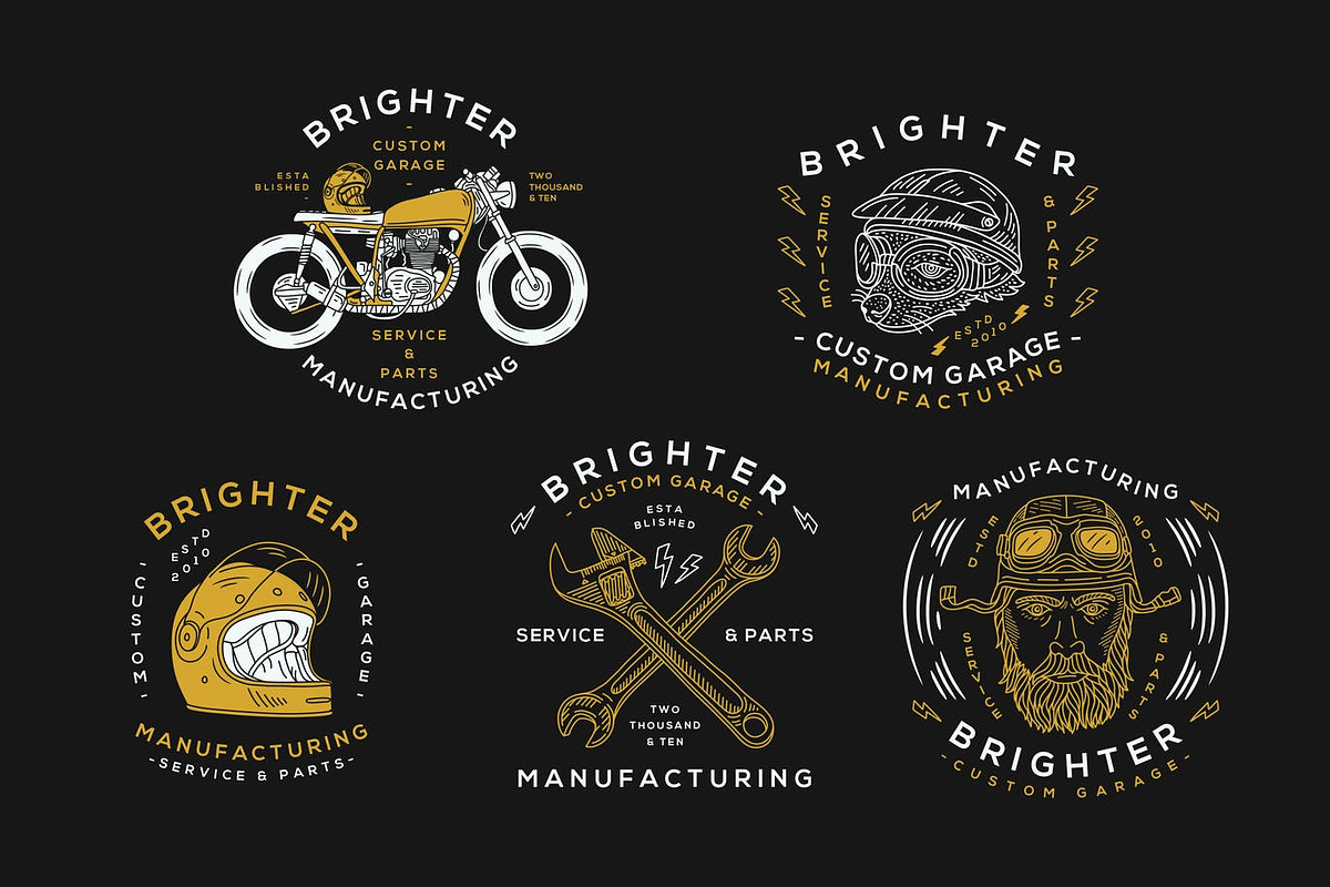Motorcycle Badge - Logo, a Branding & Logo Template by aixsponza (Photo 1 of 2)