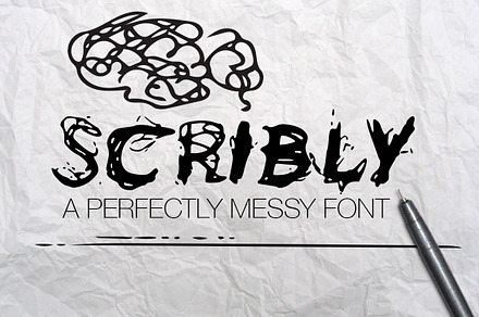 Scribly - a perfectly messy font