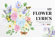 Pastel Flowers Botanical collection, a Decorative Illustration by AnnaTkachi (Thumbnail 1 of 7)