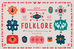 FOLKLORE VINTAGE ILLUSTRATIONS