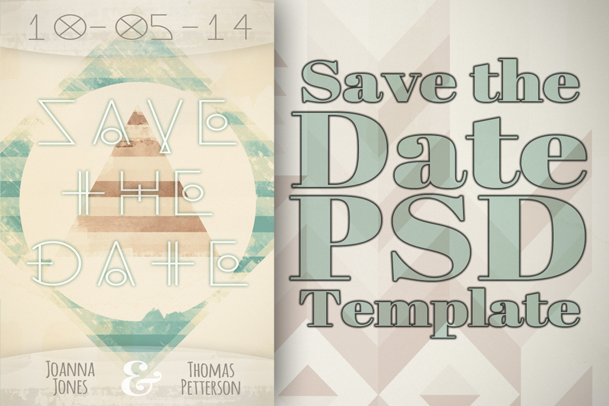 Unique Save the Date Template, an Invitation Template by tbarkley (Photo 1 of 3)