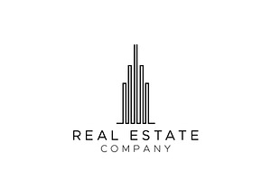 Minimalist Real Estate Tower Logo, a Branding & Logo Template by AlvinStd