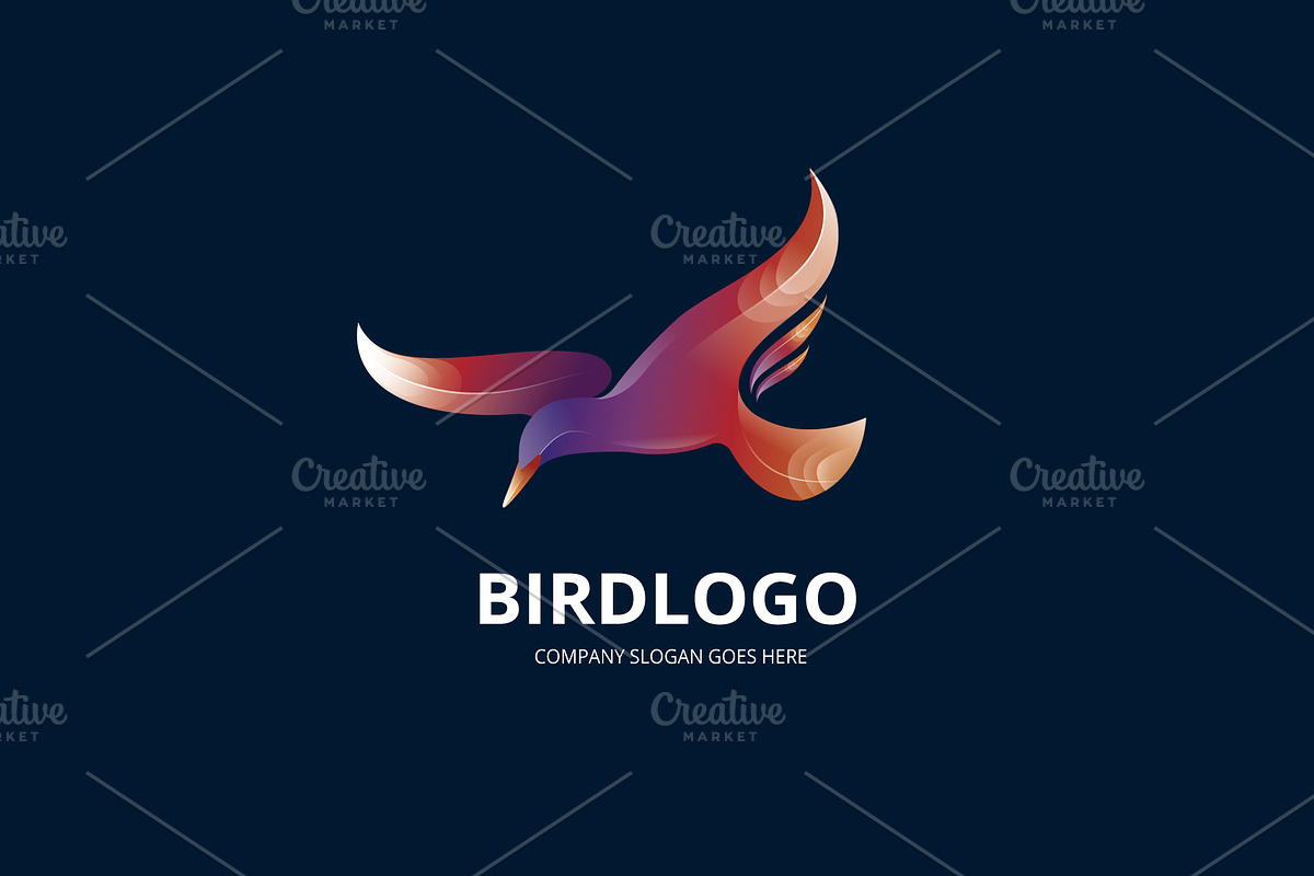 bird modern logo colorful, a Branding & Logo Template by Mariyana (Photo 2 of 3)