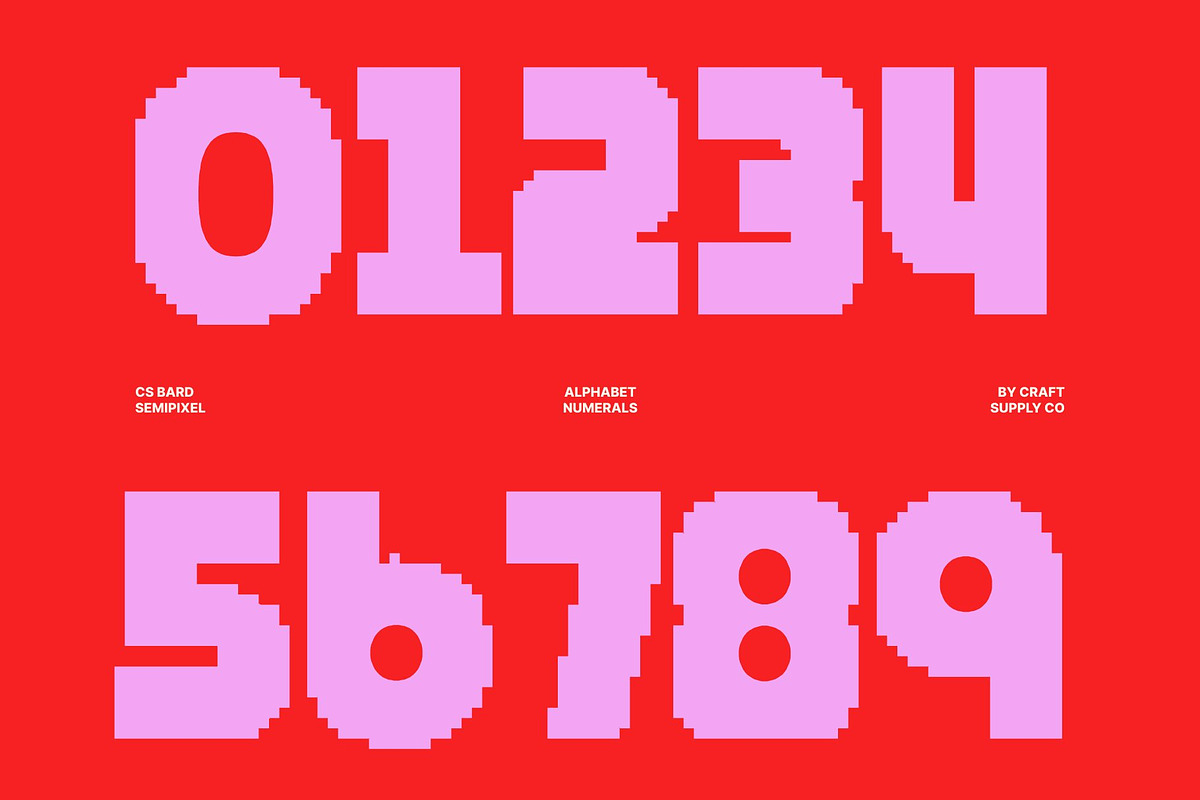 CS Bard Semipixel, a Sans Serif Font by Craft Supply Co. (Photo 6 of 8)