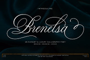 Brenelsa, a Script Font by JamalCreativeStudio (Thumbnail 1 of 13)