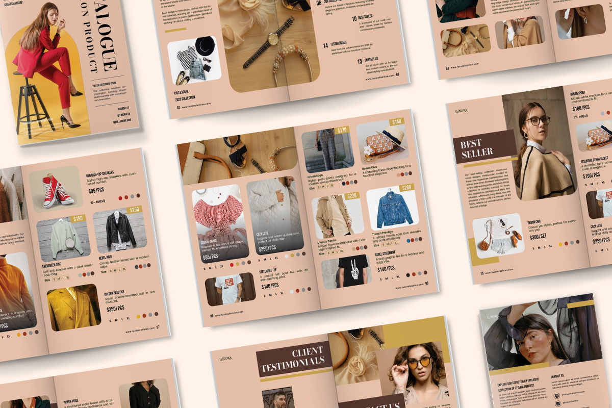 Elegant Fashion Catalog Brochure, a Brochure Template by twinstd (Photo 5 of 6)