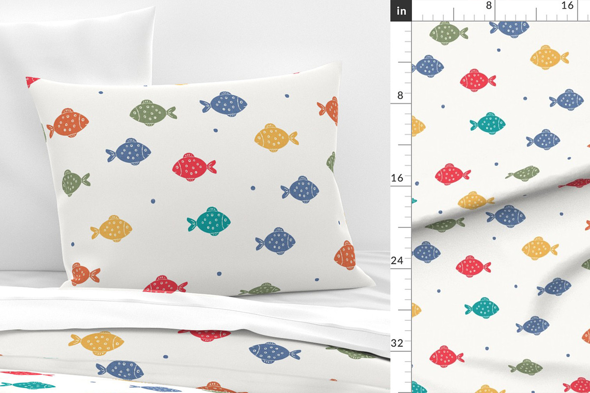 Nautical Fish Playful Collection, a Pattern Graphic by Naty Art (Photo 6 of 12)