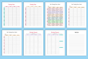 Weekly Family Planner Canva