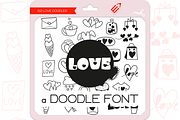Love Doodles - Dingbats Font, a Symbol Font by WADLEN (Thumbnail 1 of 7)