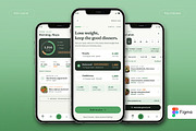Calorie Deficit Meal Planner App, an UI Kit Template by Pitchlook.Studio (Thumbnail 2 of 4)