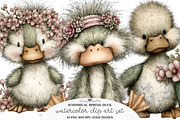 Whimsical Spring Duck Clipart Bundle, an Illustration by GatewayDesign (Thumbnail 1 of 6)