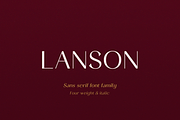 Lanson Font Family, a Sans Serif Font by Larin Type Co. (Thumbnail 1 of 15)