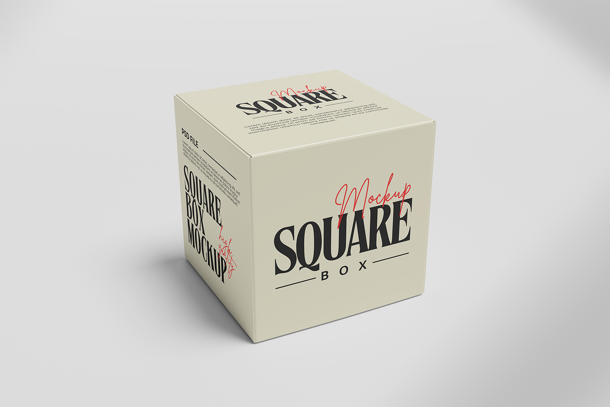 Square Box Mockup, an Advertising Mockup by Twins_studio926 (Photo 3 of 5)