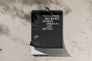 Calendar Mockup, a Merchandise Mockup by SLAB! Design (Thumbnail 4 of 8)