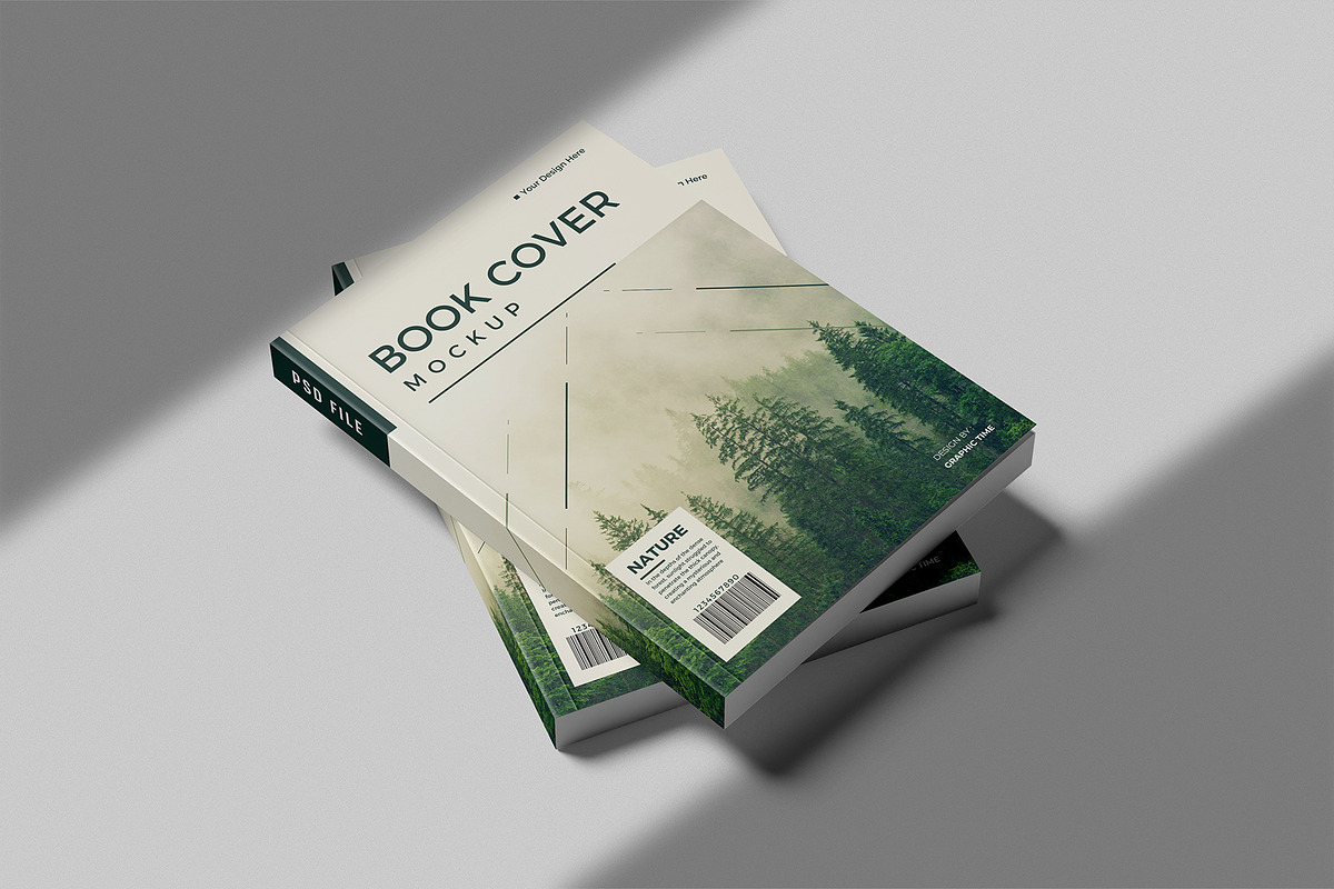 Book Cover Mockup, a Books & Magazine Mockup by graphictime (Photo 6 of 12)