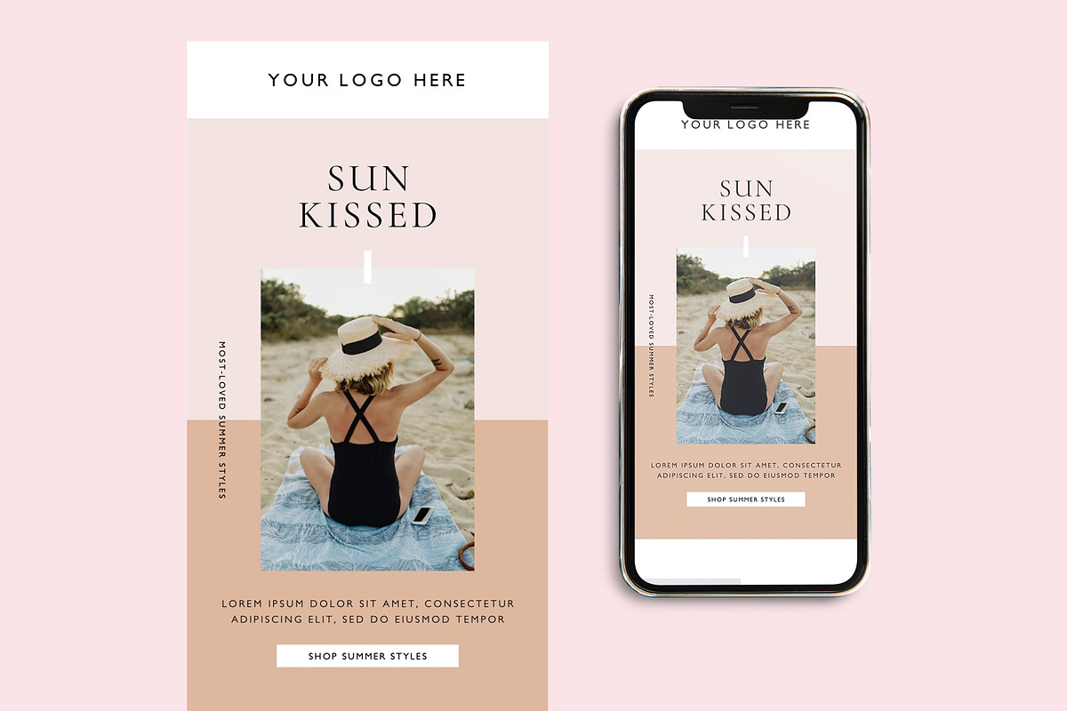 Neutral Boho Fashion Email Template, an Email Template by KikiBunnyCreative (Photo 5 of 7)