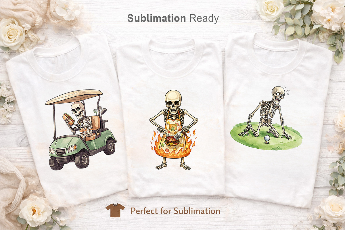 Sarcastic Dad Bones Sublimation, a Seasonal Illustration by Artnoy (Photo 5 of 18)