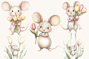 Watercolor Tulip Field Clipart, a Healthcare Illustration by SparkyDesignsUS (Thumbnail 5 of 9)