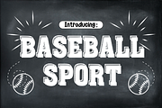 Baseball Sport - Sports Font Types, a Font by KiddoGlyphs Studio (Thumbnail 1 of 4)