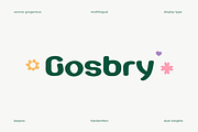 Gosbry Font, a Handwritten Font by baqoos (Thumbnail 1 of 9)