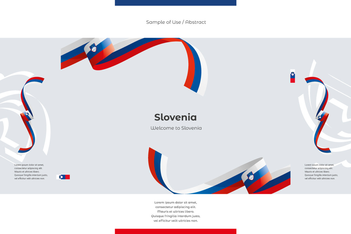 Slovenia flag ribbon vector, a Templates & Theme by Simbos (Photo 9 of 9)