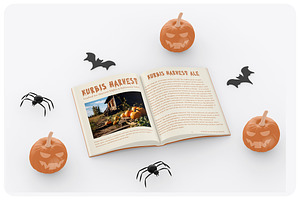 Halloween Open Book Mockup, a Mockup by Mockups Planet