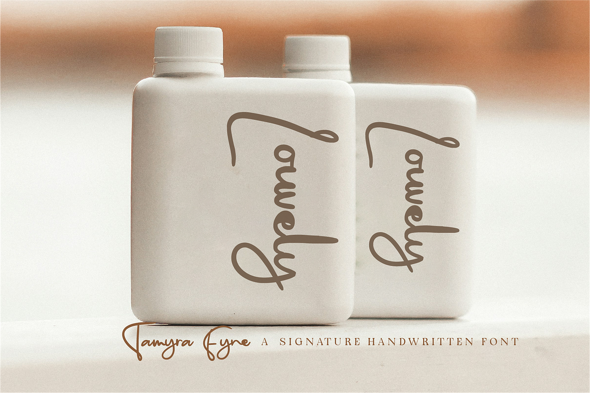 Tamyra Fyne - Bold Handwritten, a Handwritten Font by Indotype Foundry (Photo 9 of 10)