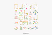 Romantic château watercolor clipart, a Decorative Illustration by Patishop Art (Thumbnail 8 of 10)
