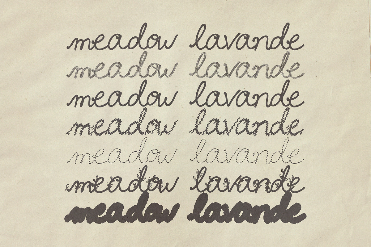 Meadow Lavande - Romantic Font, a Handwritten Font by nadispasibenko (Photo 5 of 13)