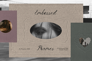 Embossed Paper Frames 33 PNG vol. 2