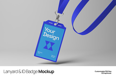 Lanyard & ID Badge Mockup, a Mockup by graphicook