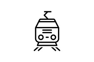 Tram Cable Icon