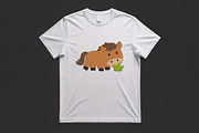 Adorable Grazing Pony Machine Design, an Illustration by Purpose Ekbal (Thumbnail 3 of 3)
